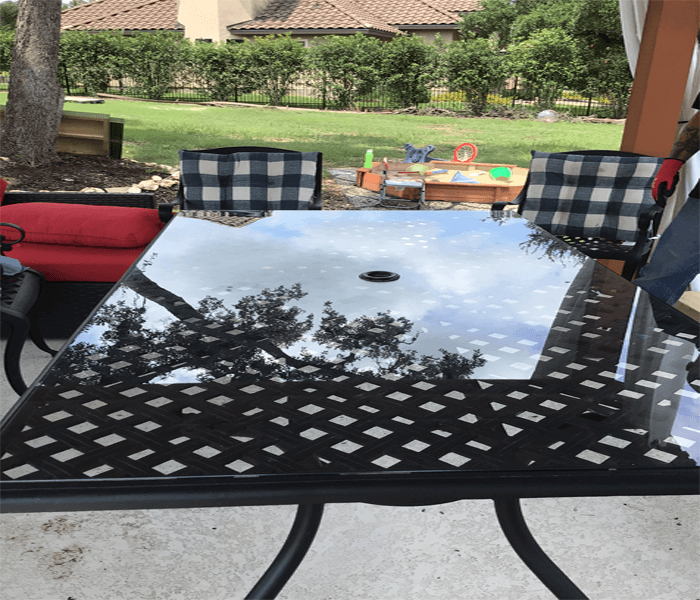 Outdoor Patio Glass Dining Table